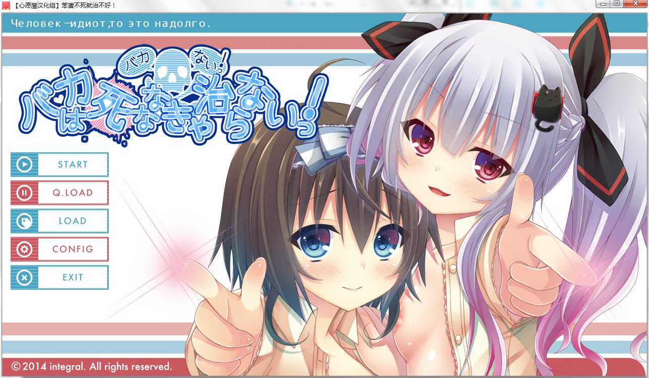 PC/ADV笨蛋不死就治不好 汉化硬盘版+CG+全CG存档 バカは死ななきゃ治らないっ[ホビコレ integral] RJ137601 (1.07G/度盘/OD)