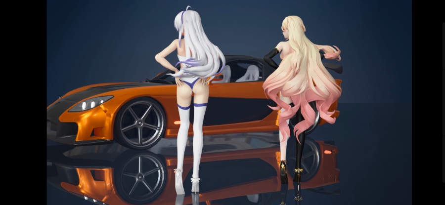 [MMD]弱音&幽兰戴尔_Chocolate Cream