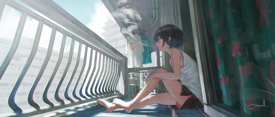 （全年龄/美图）人物与景相交融的画作