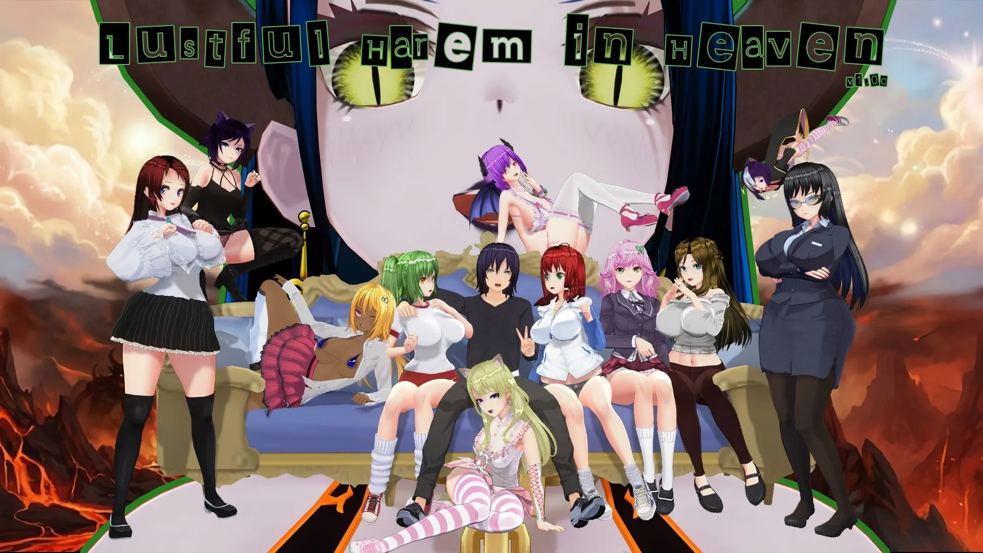 [奇幻SLG/后宫/校园]天堂里的淫乱后宫 Lusful Harem in Heaven V1.0c 汉化版[PC+安卓/1.14G/度盘]