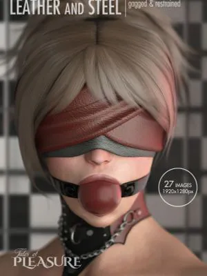 （超精美3DSM）Leather and Steel - Gagged & Restrained